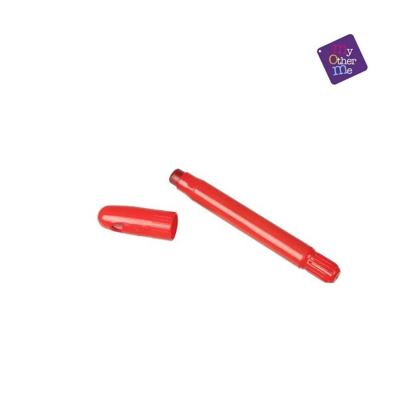 CRAYON CON ROSCA Y TAPA ROJO