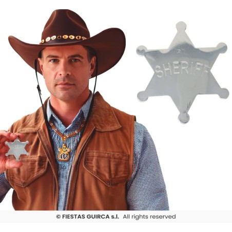 estrella sheriff metalica 6cm