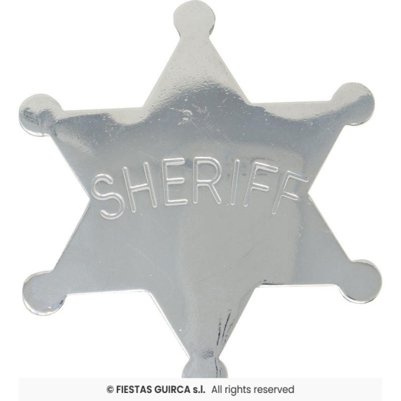 estrella sheriff metalica 6cm