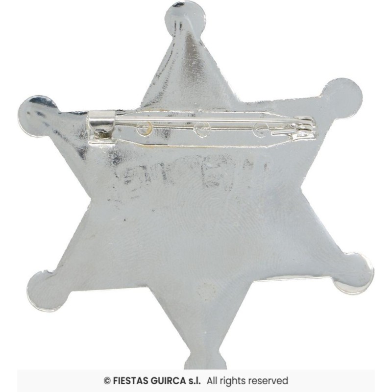 estrella sheriff metalica 6cm