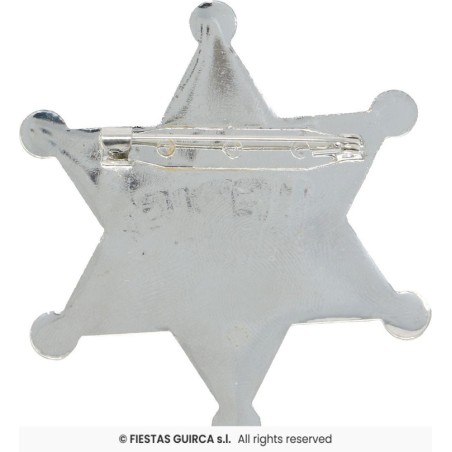 estrella sheriff metalica 6cm