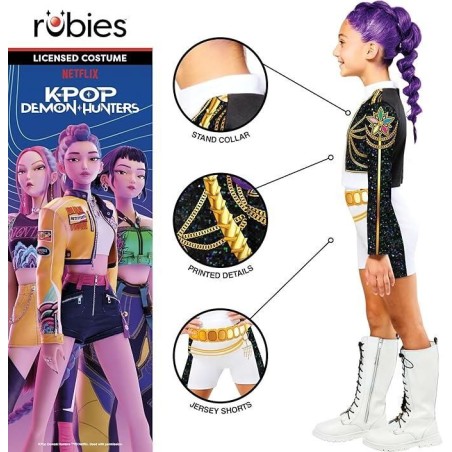 Disfraz K-Pop rumi Golden 11-13 años