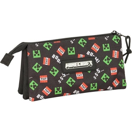 MINECRAFT - Portatodo Triple, Estuche