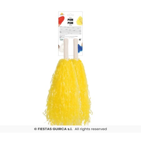 Carton 2 pom-pom amarillo 80 gr