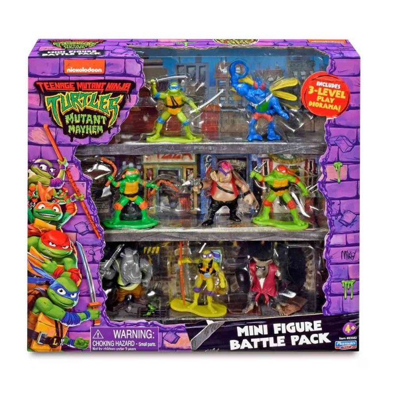 Pack 8 Figuras 7 cm Tortugas Ninja 