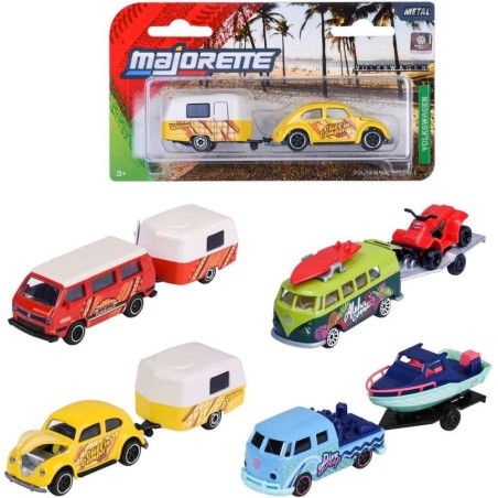 Coche Volkswagen Majorette con Remolque