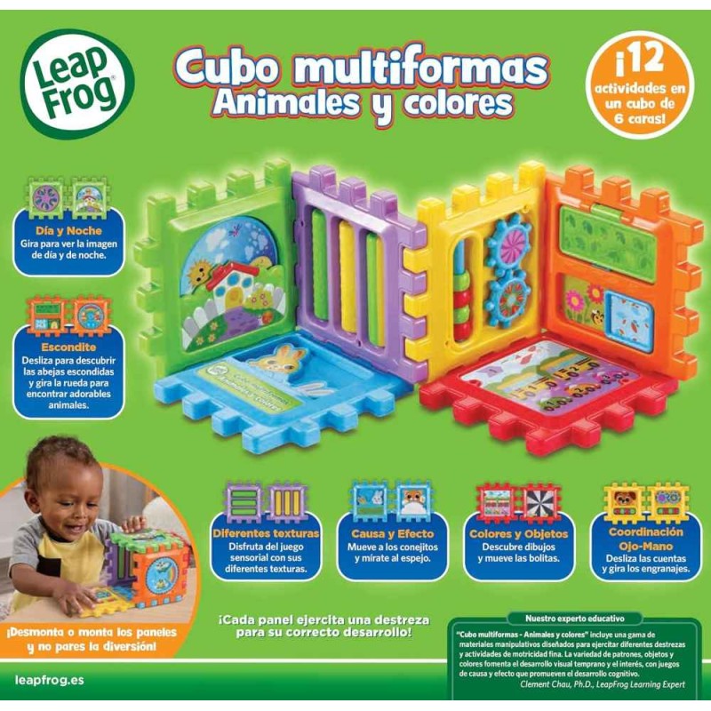 Cubo multiformas Animales y colores