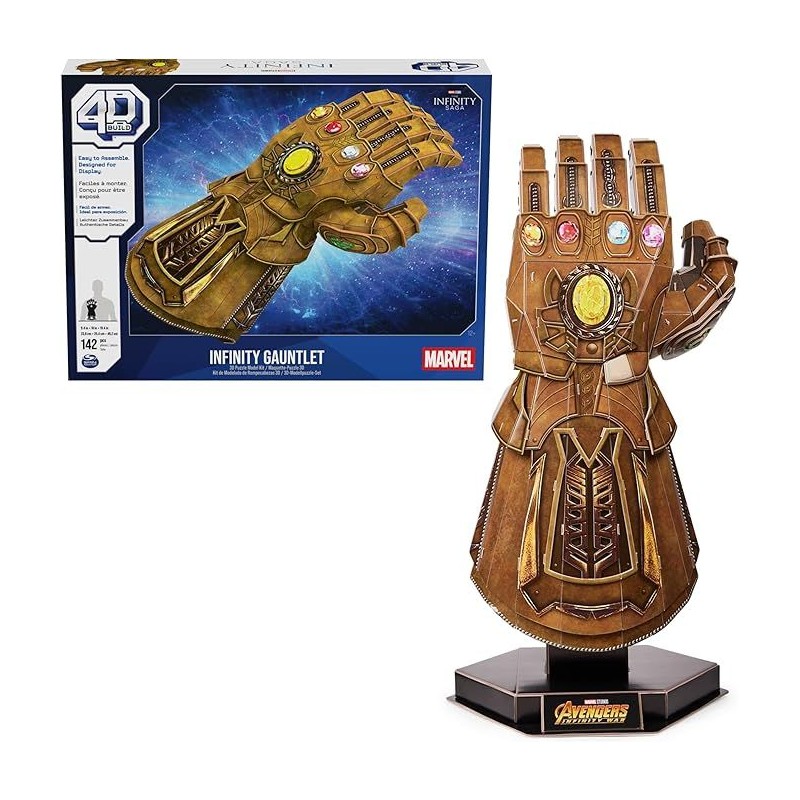 4D Build - GUANTE THANOS - Puzzle Marvel