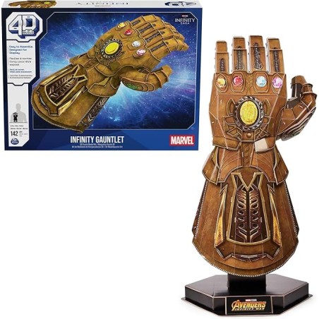 4D Build - GUANTE THANOS - Puzzle Marvel
