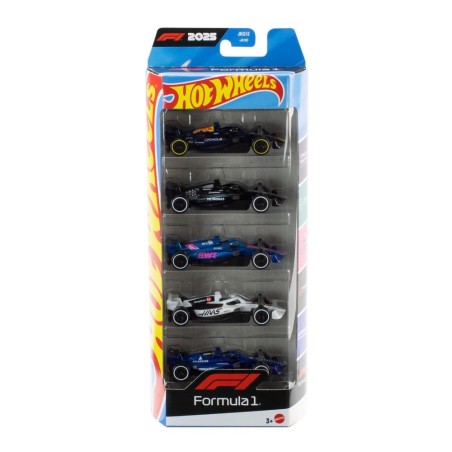 Hot Wheels Pack de 5 Coches de Formula 1