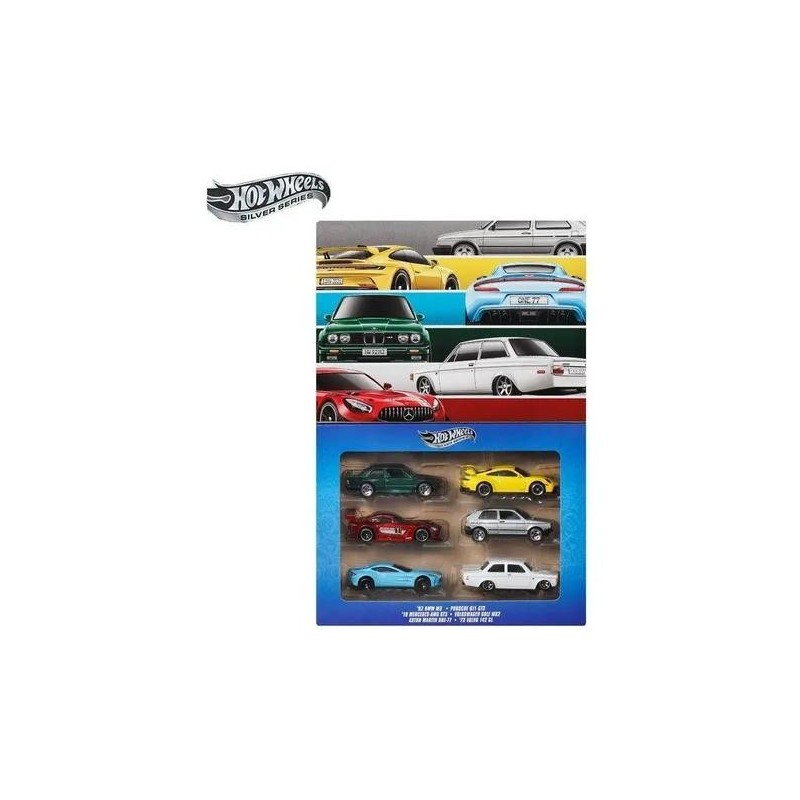 Hot Wheels Silver Series Multipack 6