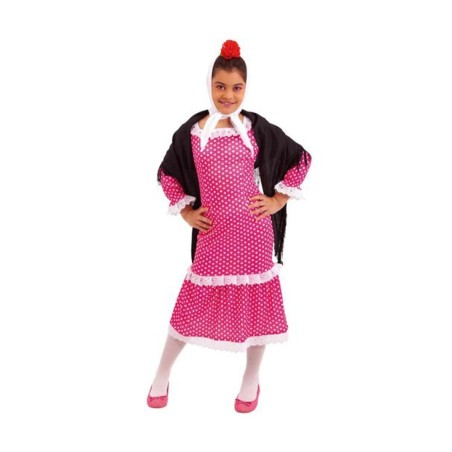 Disfraz chulapa madrileña 8-10 años rosa