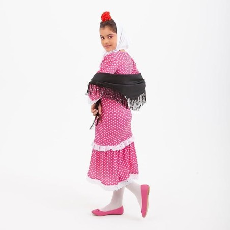 Disfraz chulapa madrileña 5-7 años rosa