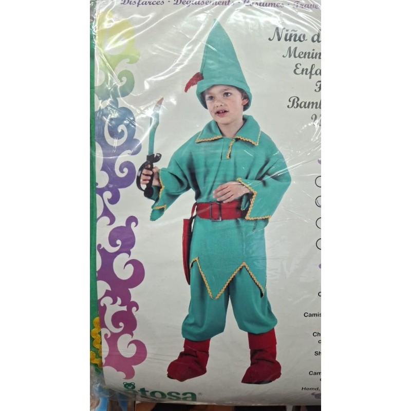 Disfraz Niño Bosque Arquero Verde 5-6