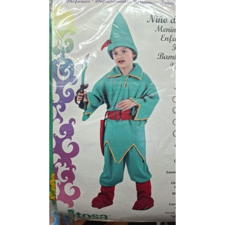 Disfraz Niño Bosque Arquero Verde 5-6