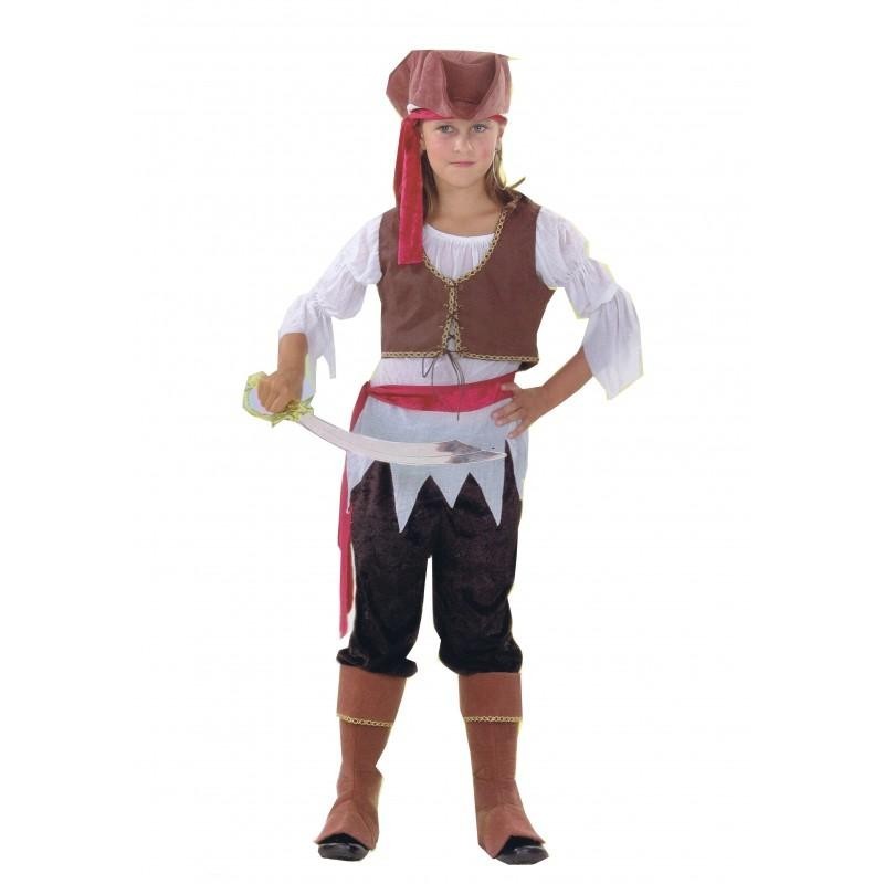 Disfraz pirata bucanera niña 7-9 años