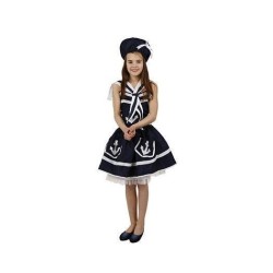 DISFRAZ DE MARINERA FALDA AZUL 5-6