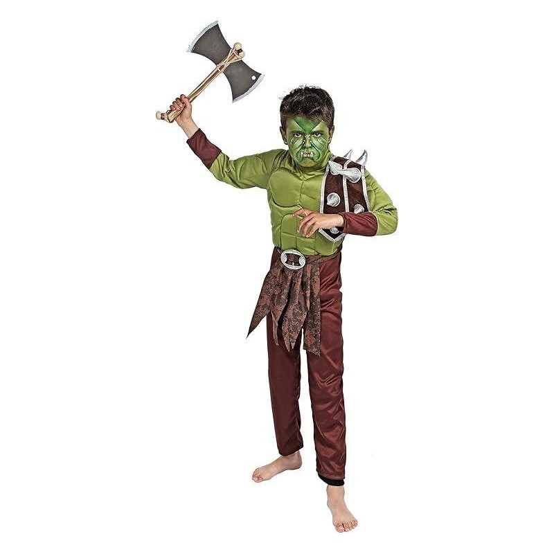 Disfraz Heroe Orco Verde 5-6