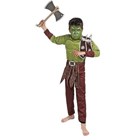Disfraz Heroe Orco Verde 5-6