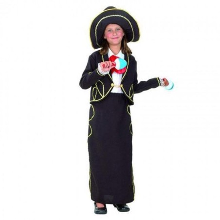 DISFRAZ MARIACHI FALDA 5-6 AÑOS