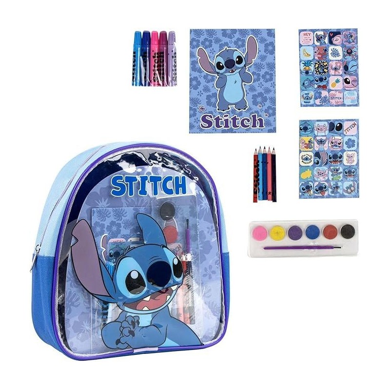 Set Coloreable Mochila Stitch