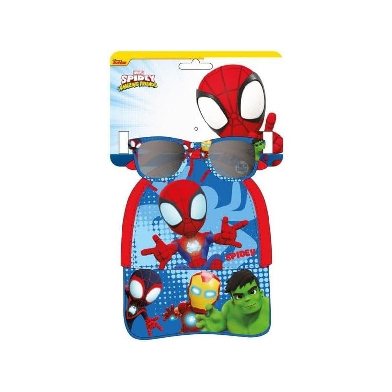 Gorra Set Gafas De Sol Spidey