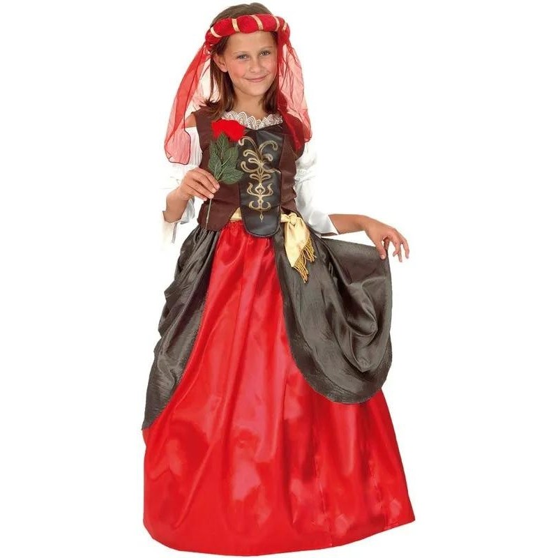 Disfraz Medieval Renacimiento Niña 7-9