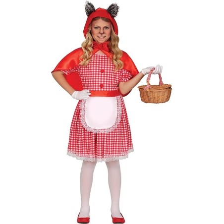 DISFRAZ CAPERUCITA LOBA 7-9  AÑOS