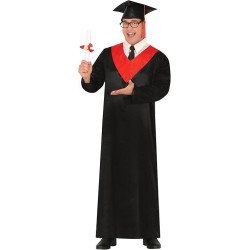 DISFRAZ GRADUADO ROJO (M)