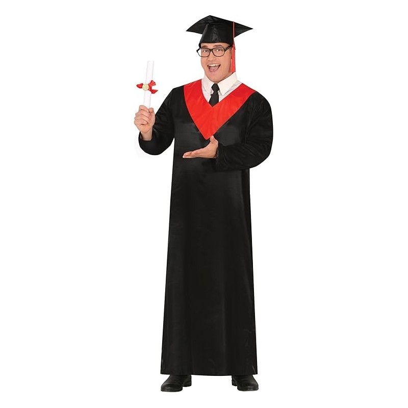 DISFRAZ GRADUADO ROJO (M)