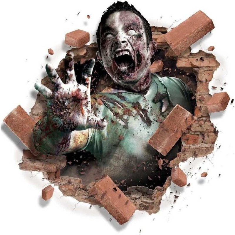 ADHESIVO PARED ZOMBIE 70X80