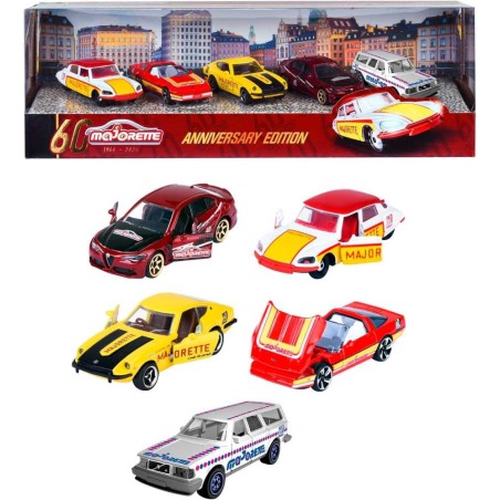 Pack de 5 coches Majorette 60 Aniversari