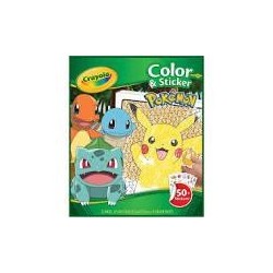 Libro Para Colorear+Stickers Pokémon