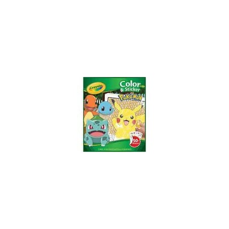 Libro Para Colorear+Stickers Pokémon