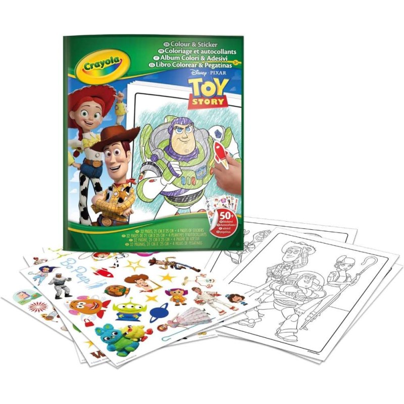 Libro Para Colorear+Stickers Toy Story