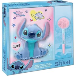 Libreta squishy con bolígrafo Pompón Sti
