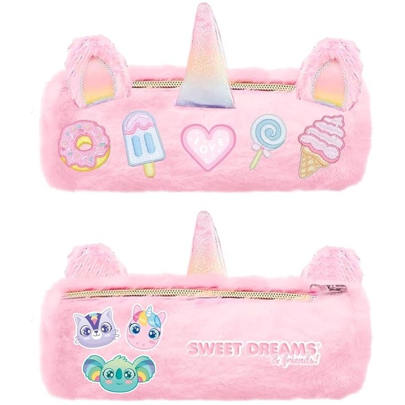 Estuche redondo de peluche Sweet Dreams