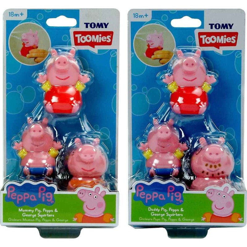Familia Peppa Pig Salpicar en el Baño