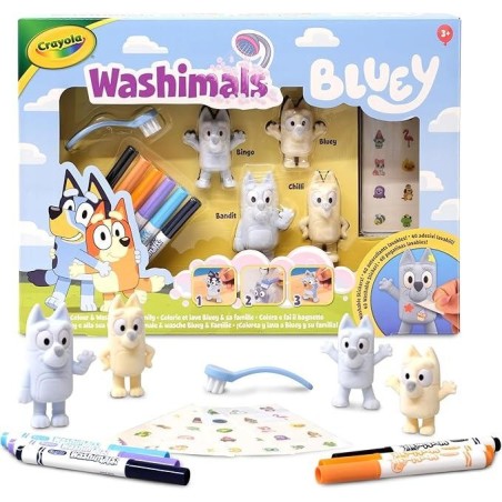 Crayola - Washimals Bluey, Kit actividad