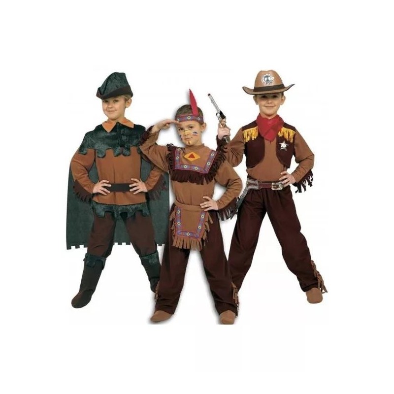 Disfraces Robin Hood, Indiano, Cow Boy 