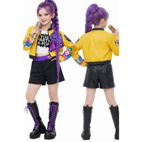 Disfraz K-POP Morado talla 4-6 a