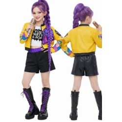 Disfraz K-POP Morado talla 7-9 a
