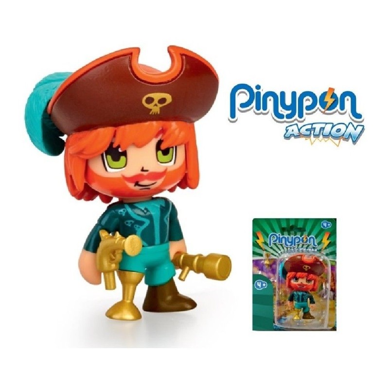 PINYPON ACTION -  FIGURA PIRATA PELIRROJ