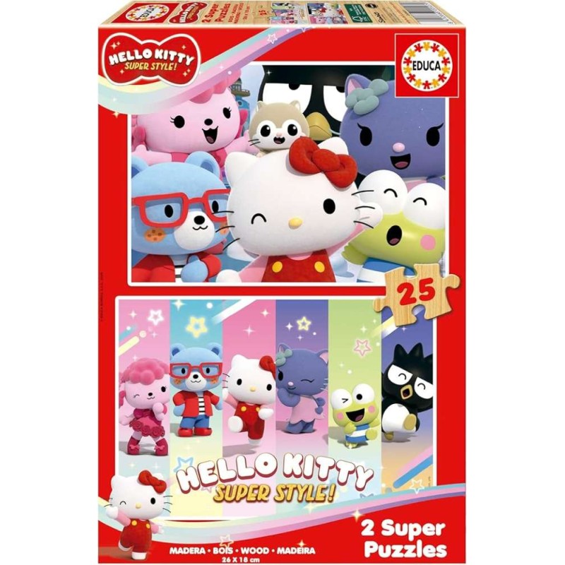 2X25 Hello Kitty Super Style Madera