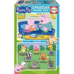 2X25 Peppa Pig Madera