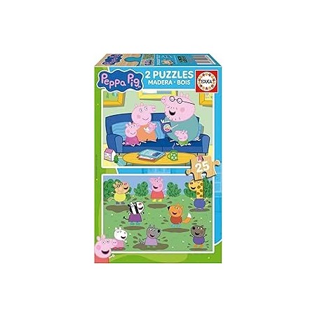 2X25 Peppa Pig Madera