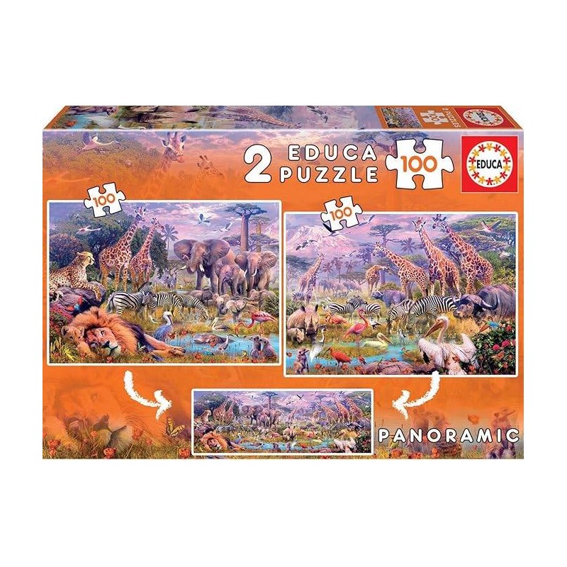 2X100 Animales Salvajes Realista Tipo Di