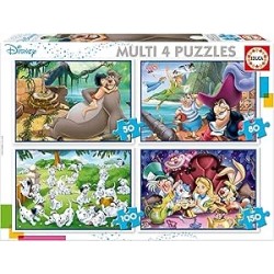Multi 4 Puzzles Clásicos Disney 50-80-10