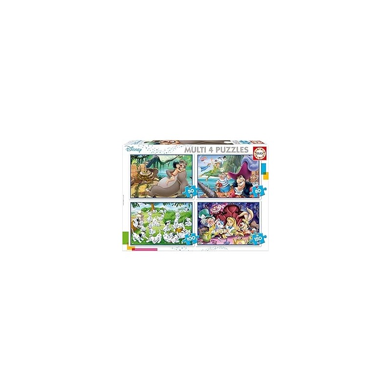Multi 4 Puzzles Clásicos Disney 50-80-10