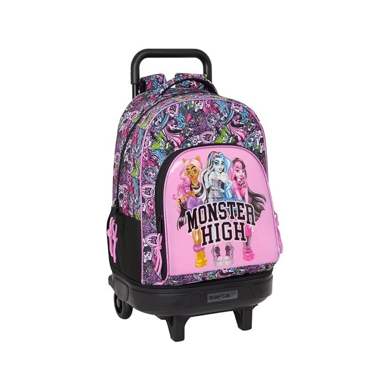 mochila gde. c/ruedas monster high